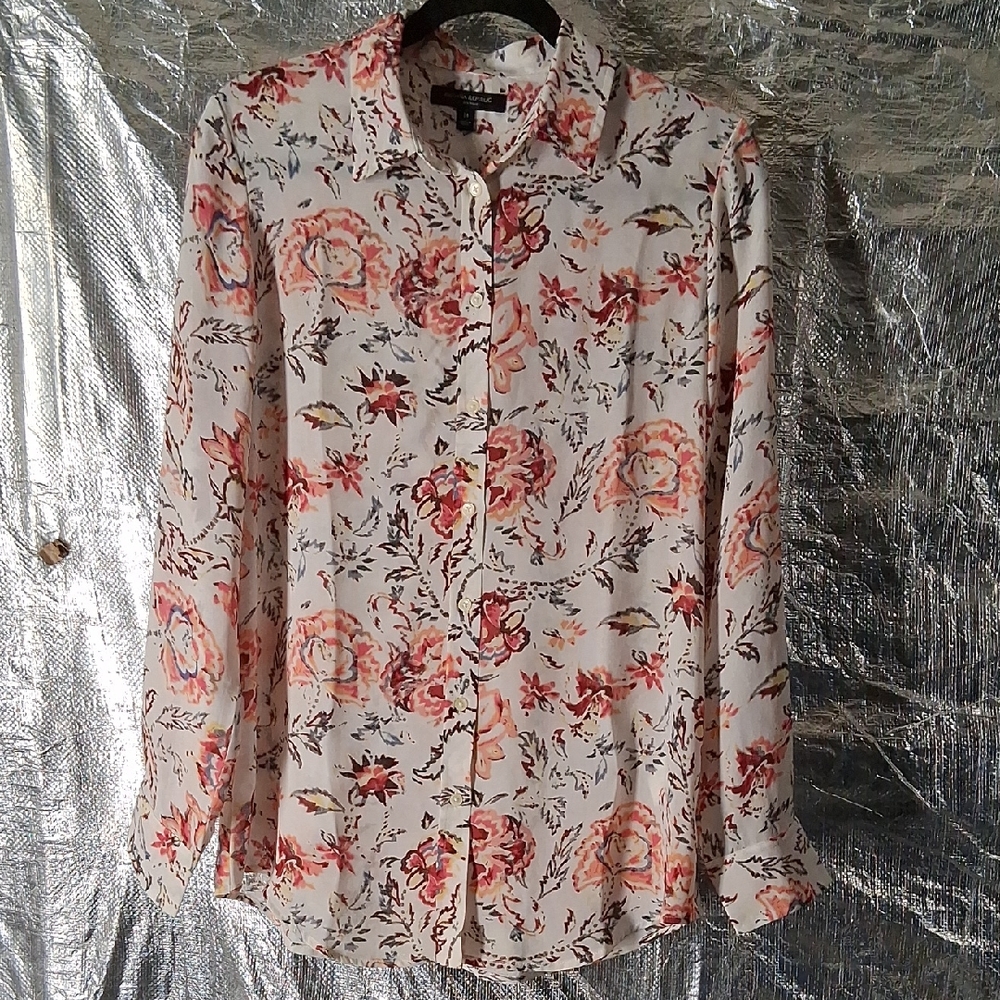 Banana Republic Multicolor Floral Shirt